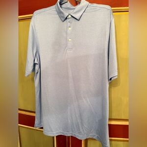 Walter Hagan Golf Shirt. Blue/Blue Stripes. XL Like new.
